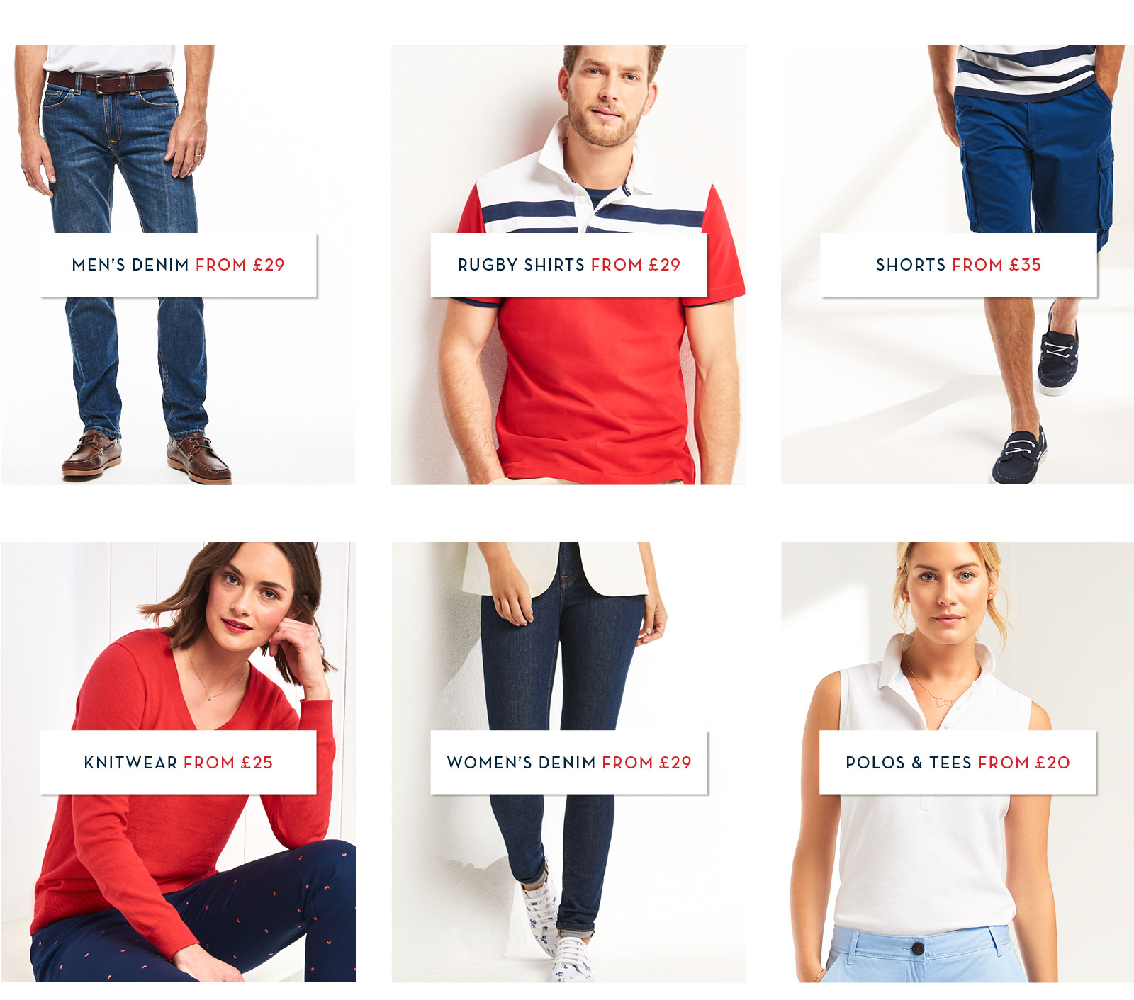 Men's & Women's Clothes Crew Clothing