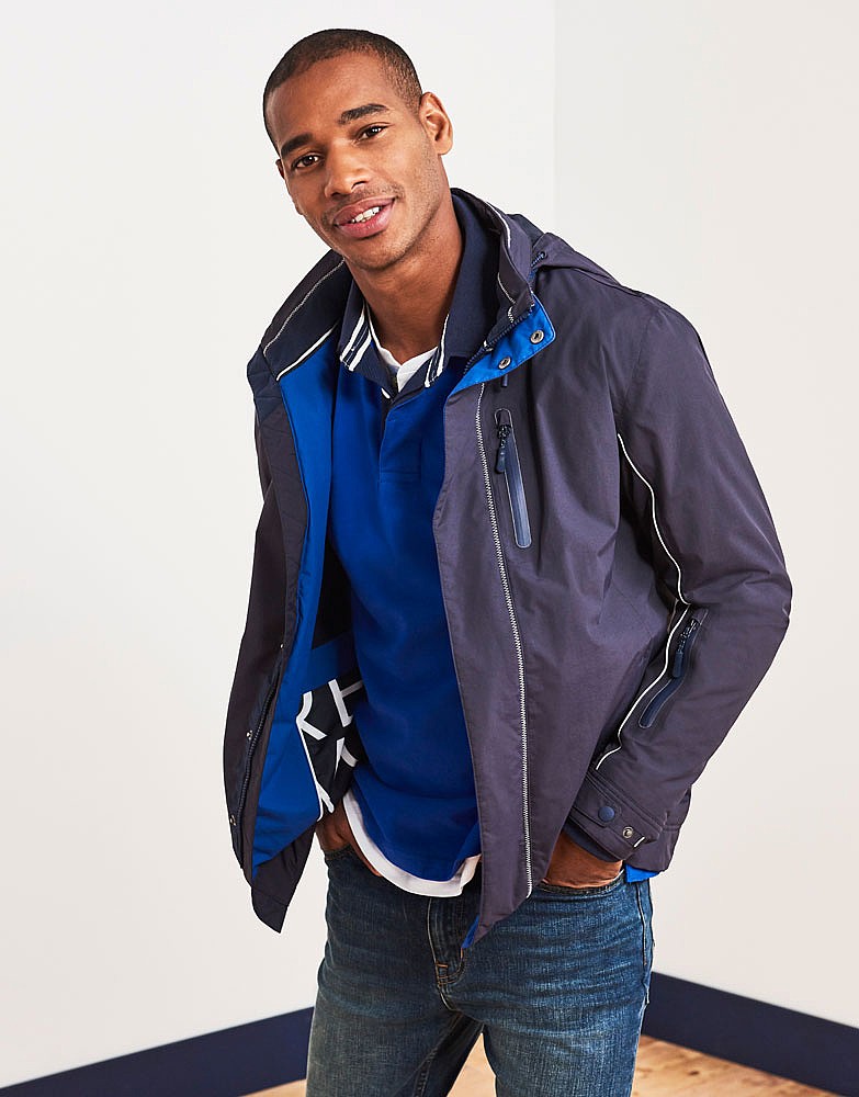 Men's Spray Jacket in Dark Navy from Crew Clothing Company