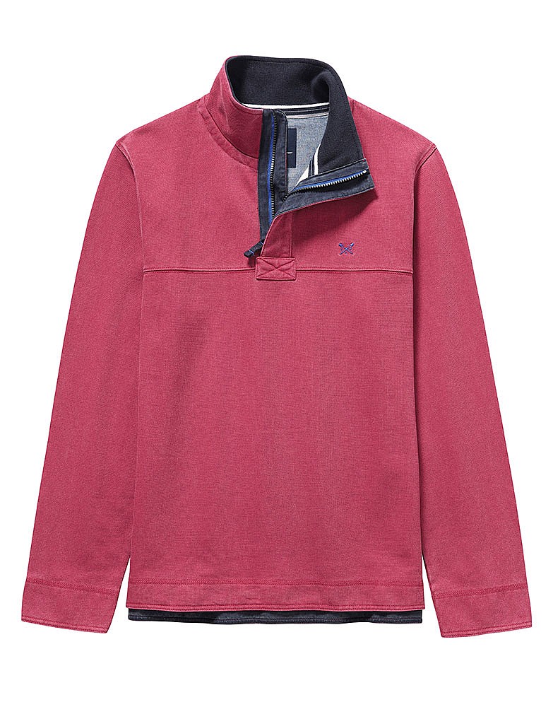 Padstow Pique Washed Cherry Sweat