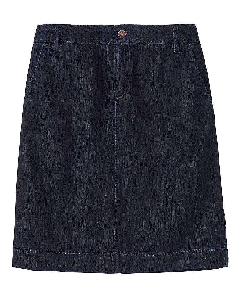 A Line Denim Skirt