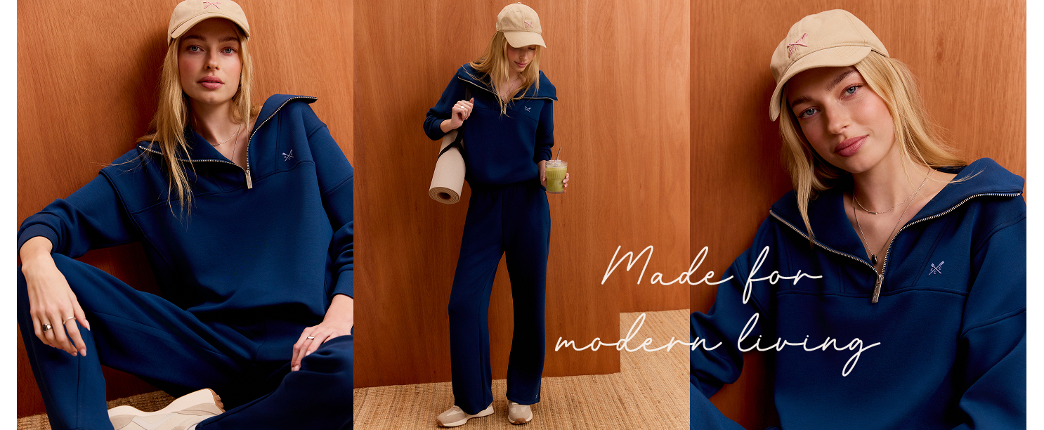 Model wearing Superluxe collection