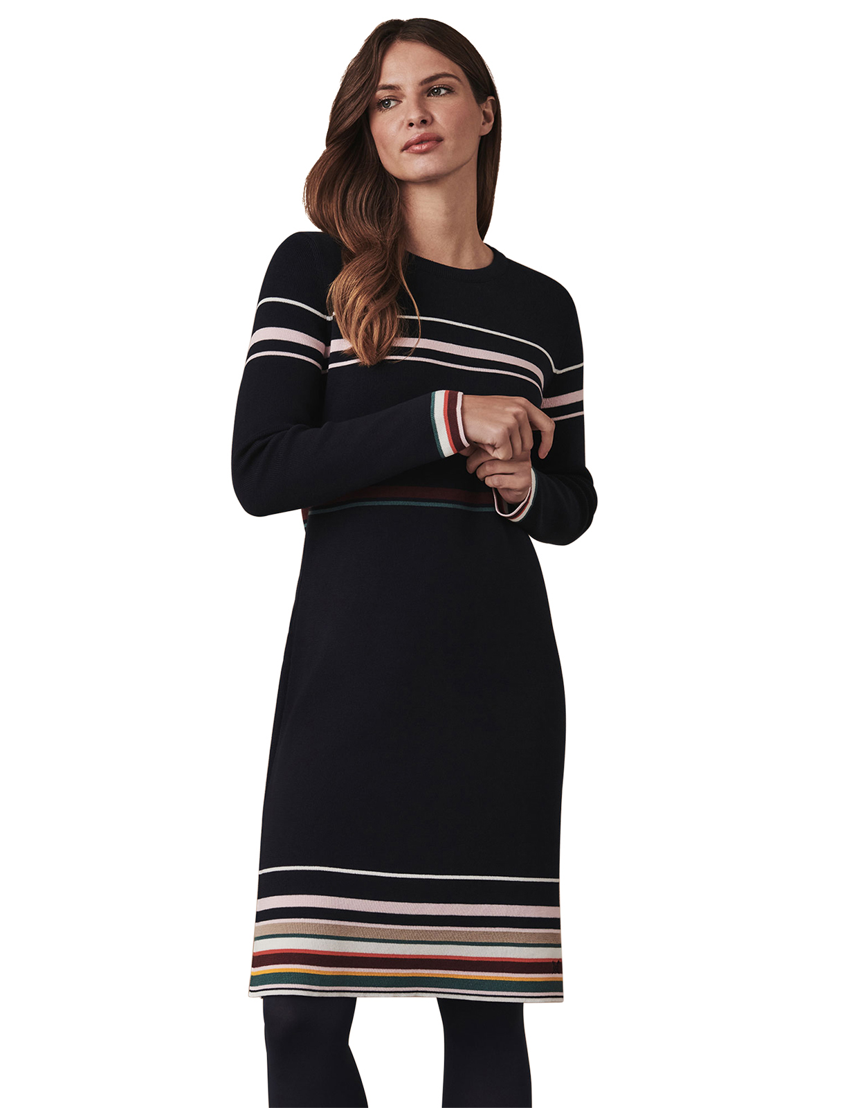 New Crew Clothing Womens Ribbed Stripe 