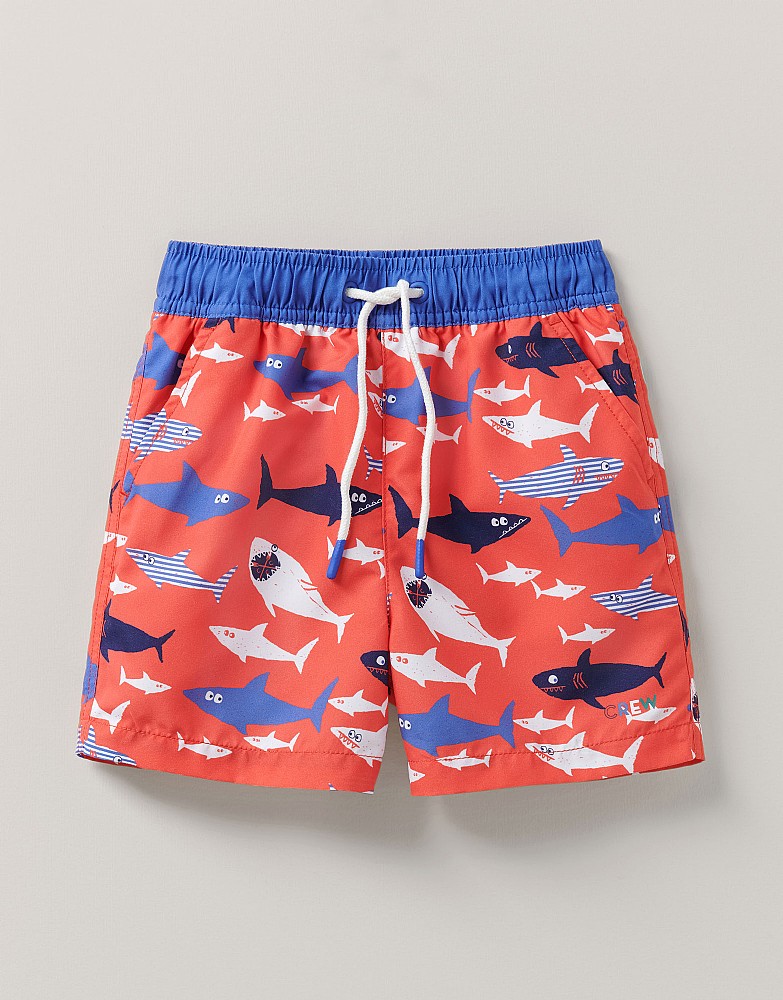 Shark Print Swim Shorts