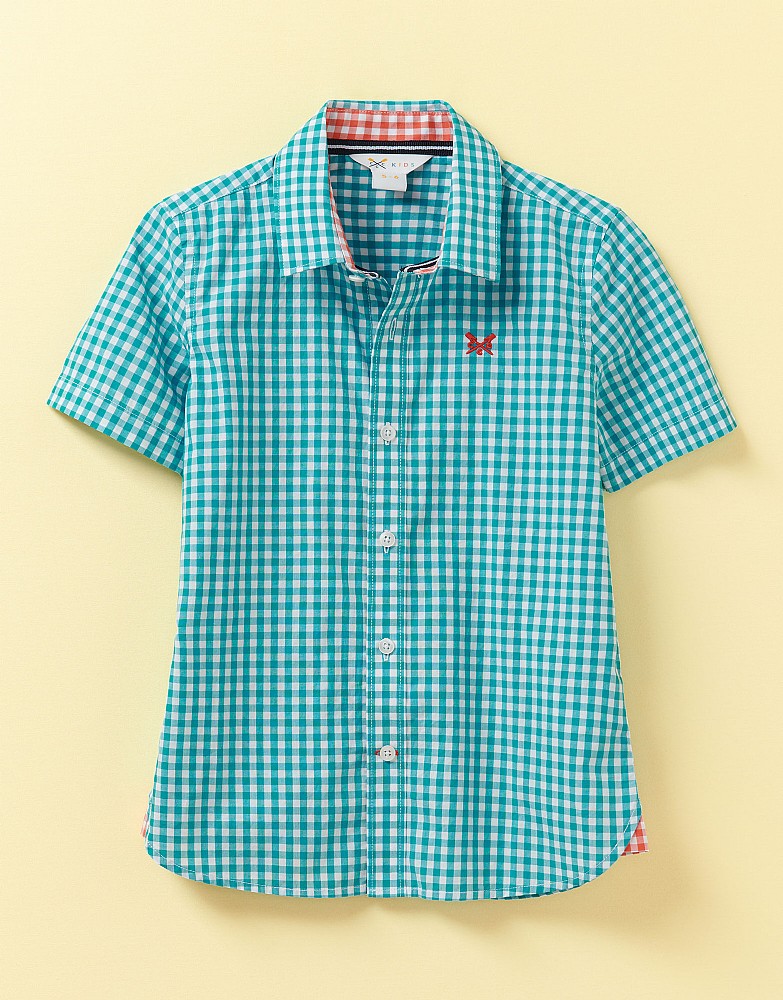 Short Sleeve Gingham Shirt