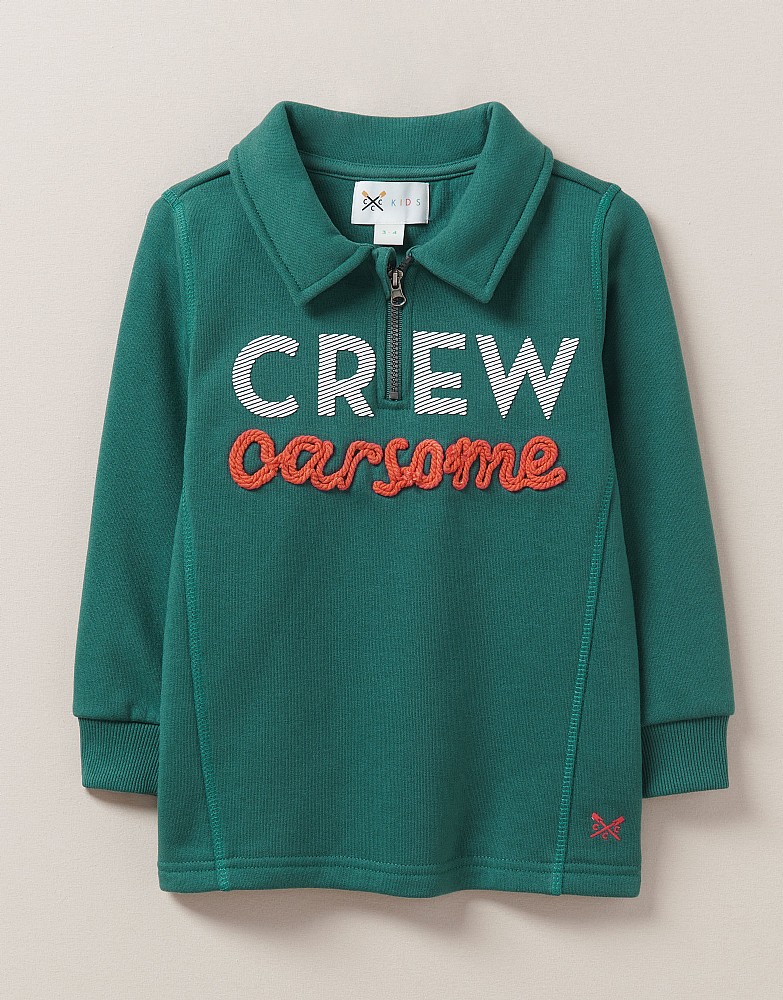 Oarsome Crew Collared Sweatshirt