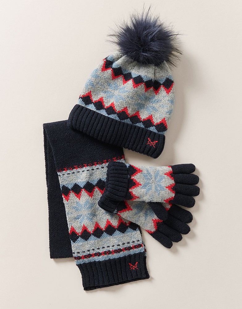 Fairisle Hat, Gloves & Scarf Set