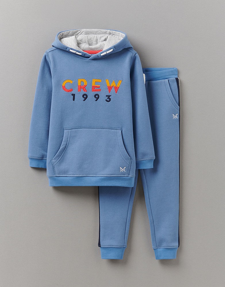 Crew Embroidered Jogger and Hoodie Set