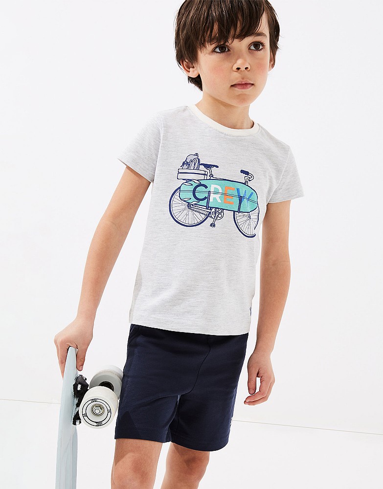 2 Pack Bike Graphic And Stripe T-Shirt