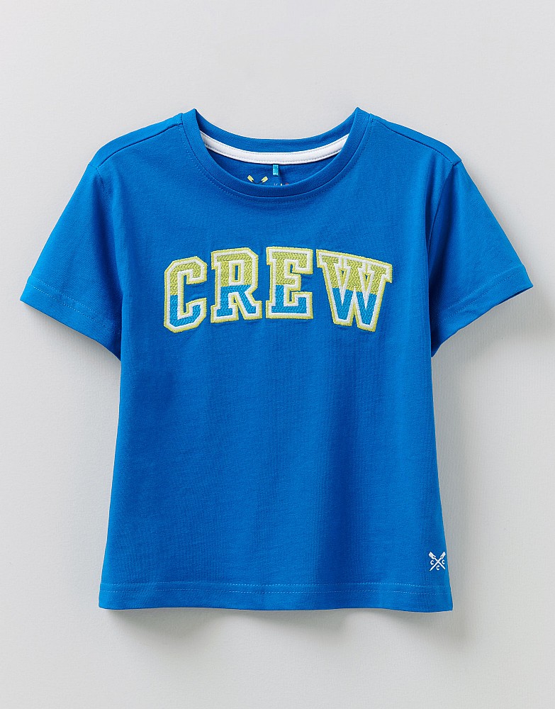 Short Sleeve Crew Embroidered T-Shirt