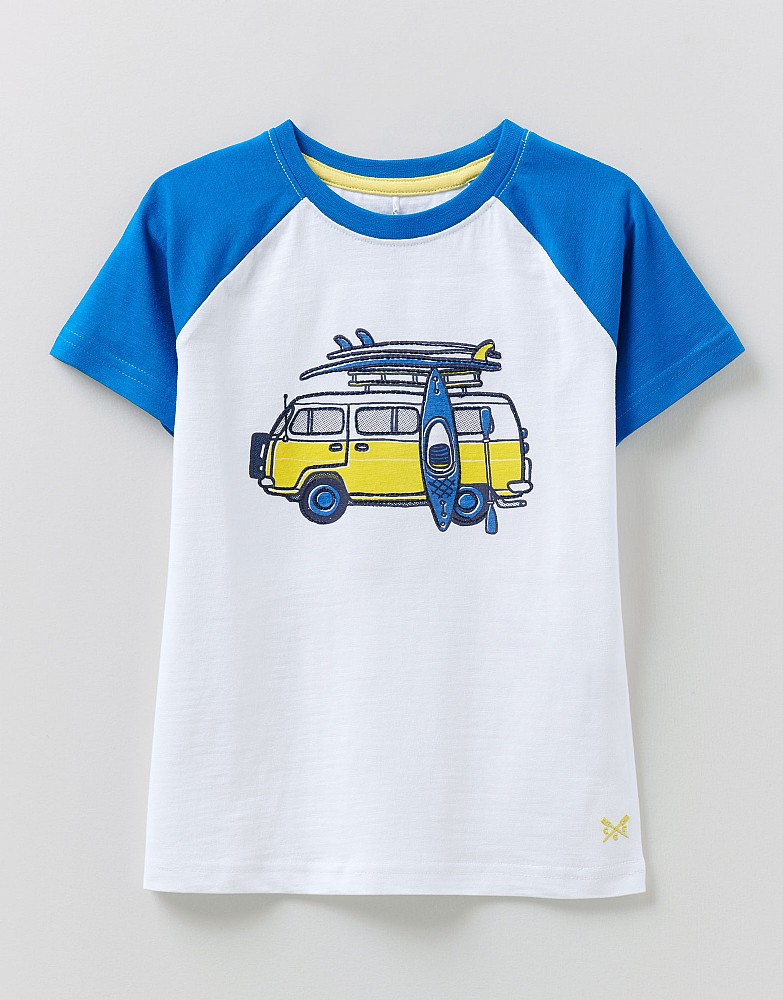 Boys' Short Sleeve Printed Campervan T-Shirt