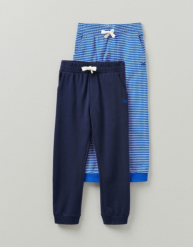 2 Pack Stripe & Solid Lightweight Joggers