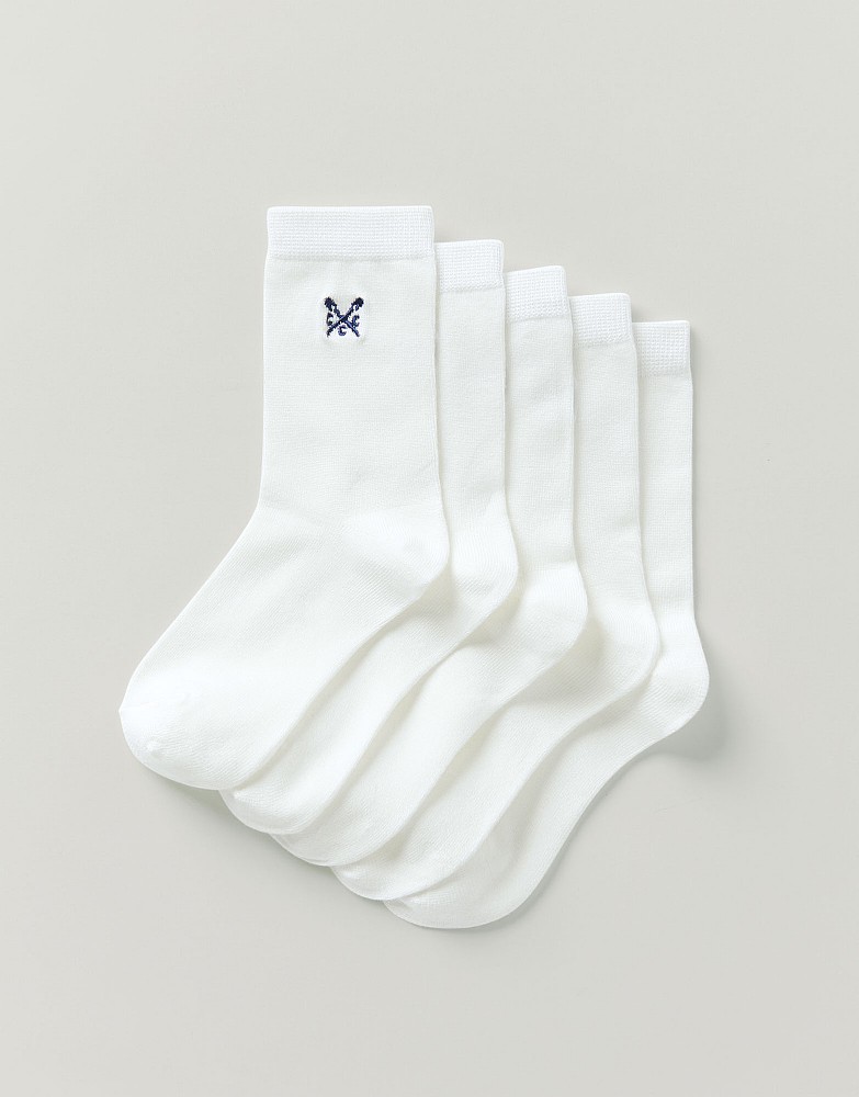 5 Pack Embroidered Socks