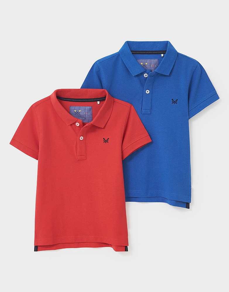 2 Pack Classic Pique Polo Shirts