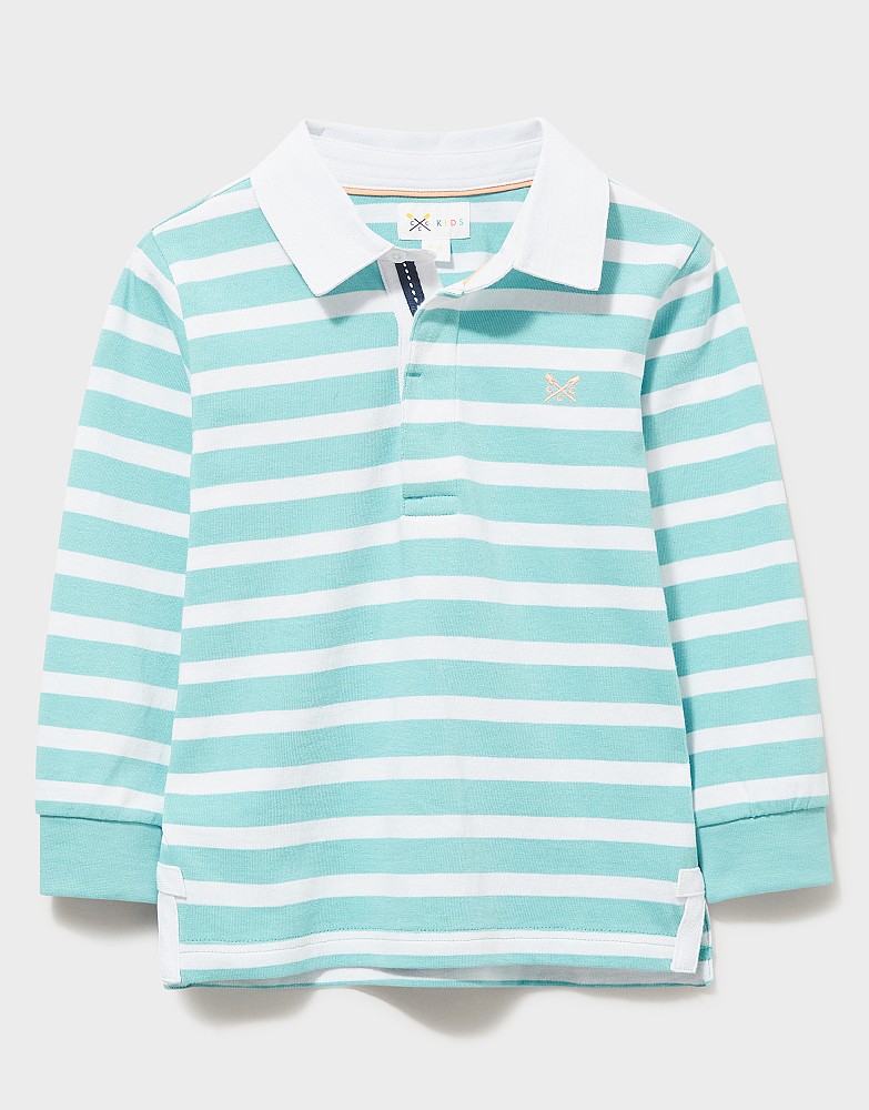 Boy's Yarn Dyed Long Sleeve Rugby Shirt from Crew Clothing Company