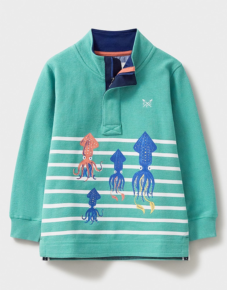 Squid Stripe Breakout Pique Padstow Sweatshirt