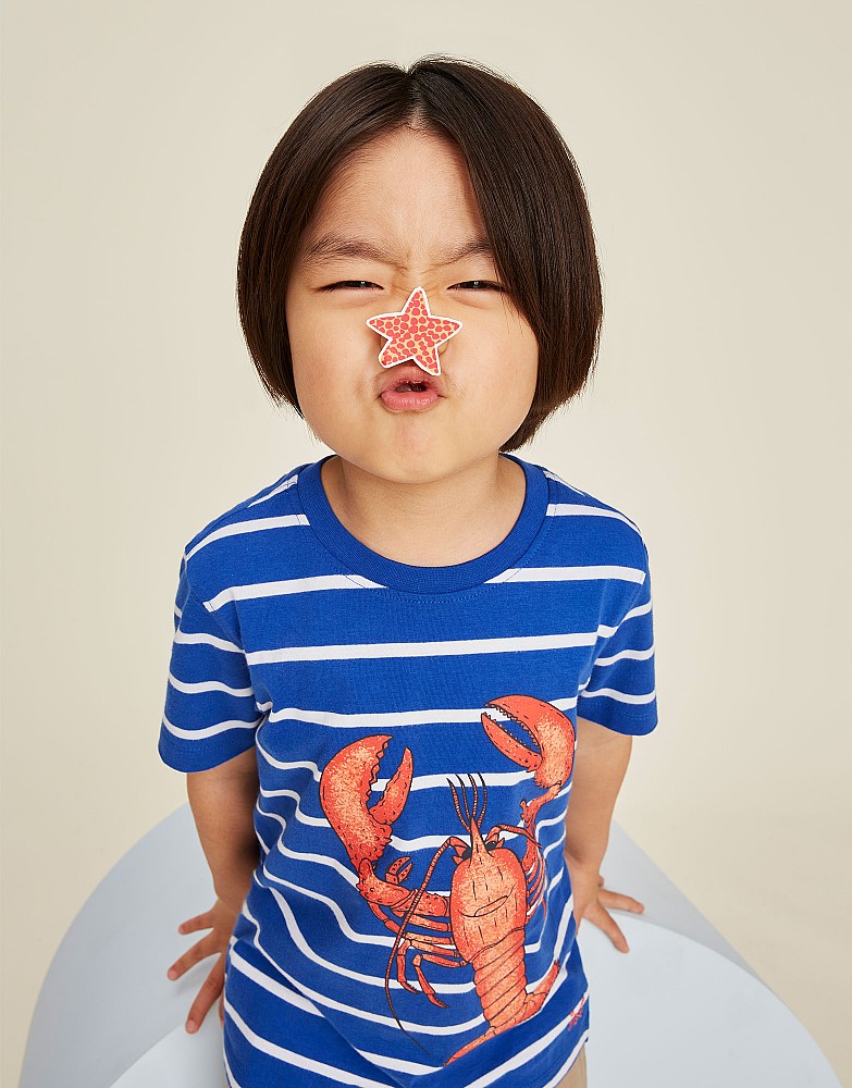 Stripe Lobster T-Shirt