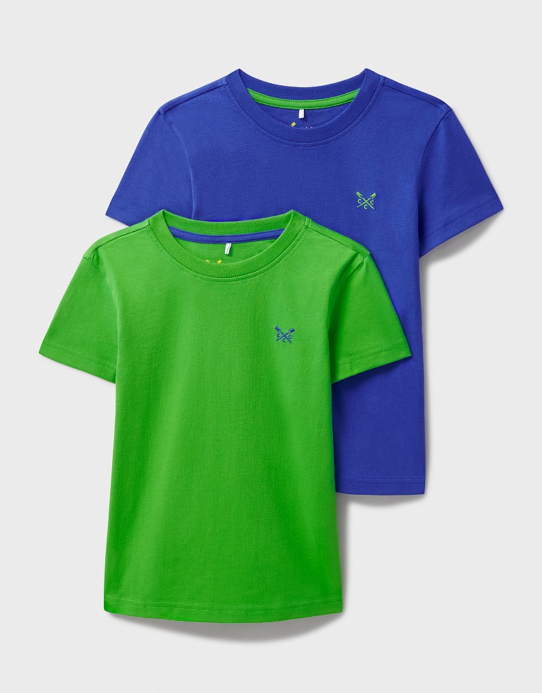 2 Pack Crossed Oars T-Shirts in Green and Blue
