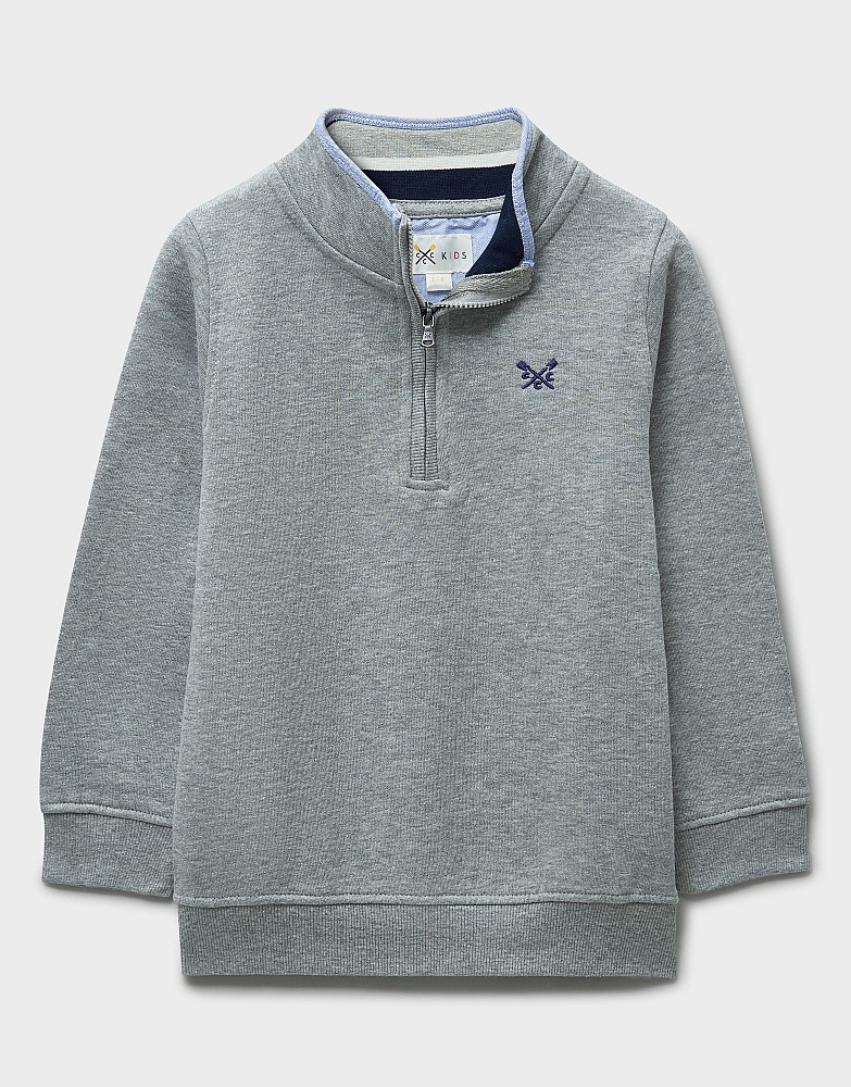 Classic Half Zip Sweatshirt in Seapine Grey