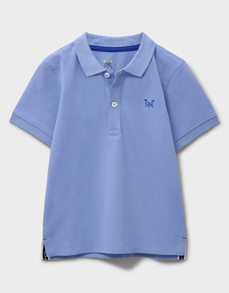 Classic Pique Polo Shirt in Dusk Blue