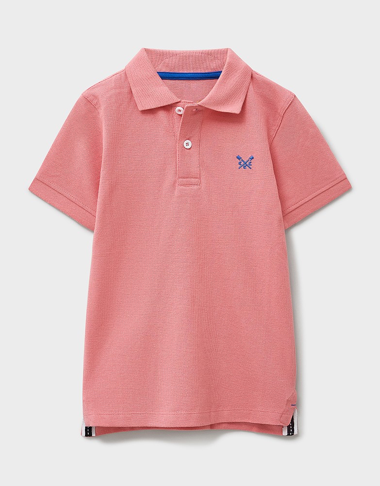 Classic Pique Polo Shirt in Pink