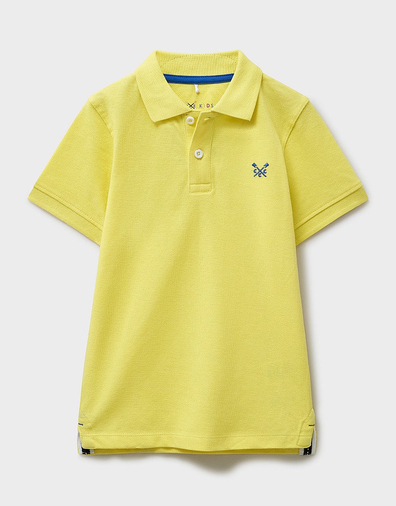 Classic Pique Polo Shirt in Yellow