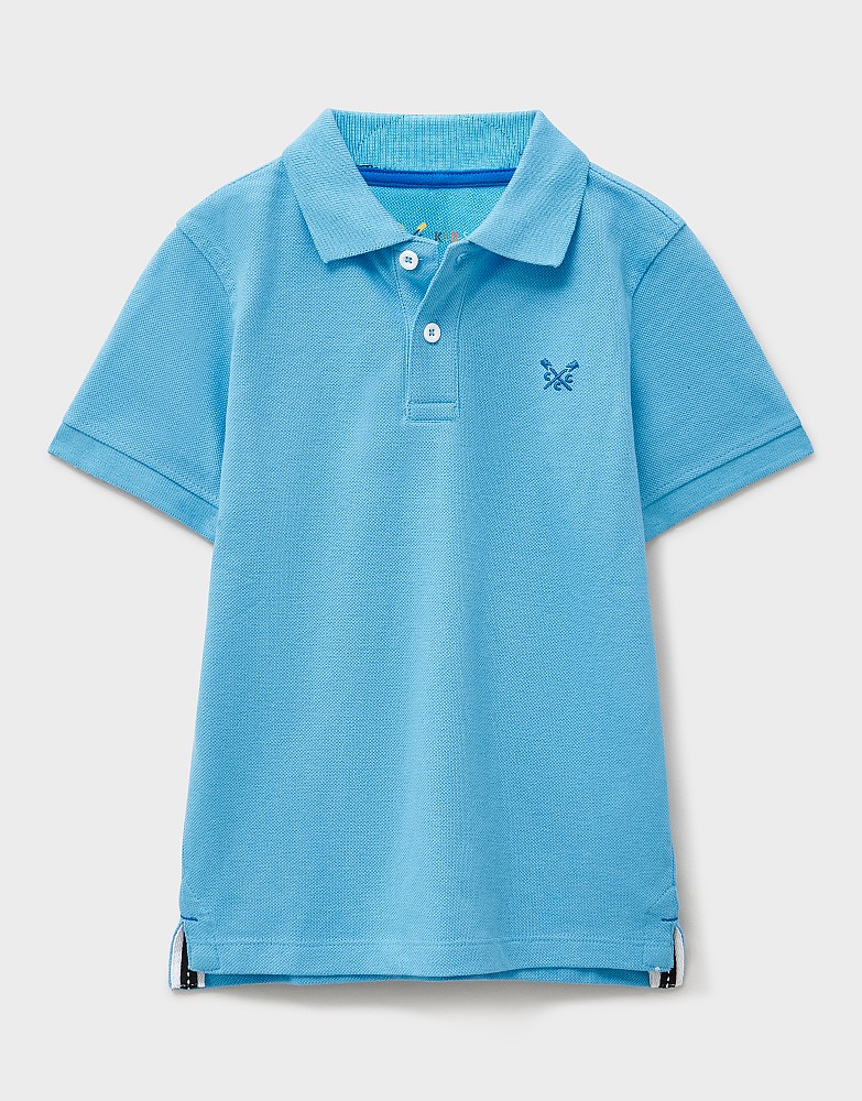 Classic Pique Polo Shirt in Norse Blue