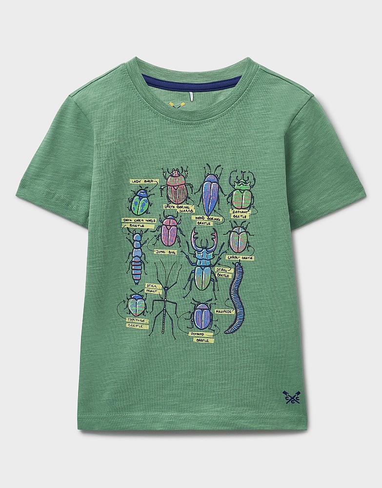 Short Sleeve Graphic T-Shirt in Bug Print