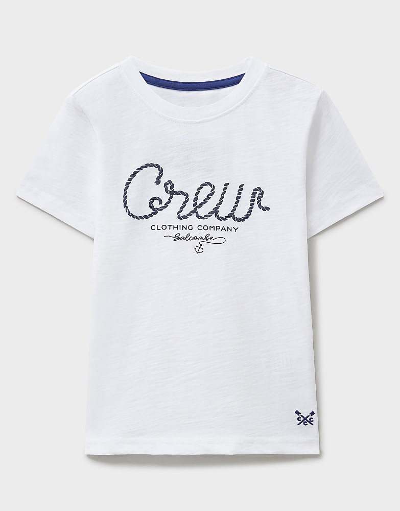 Short Sleeve Graphic T-Shirt in White