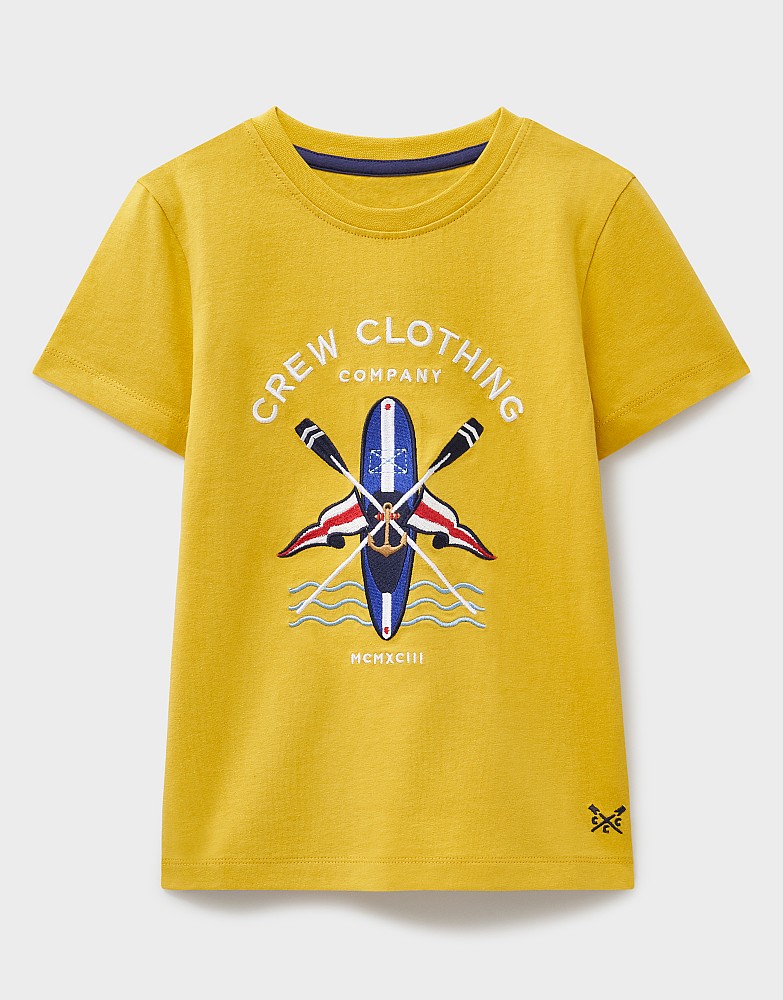 Embroidered Classic Tee in Yellow