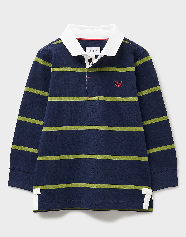 Yarn Dye Rugby Shirt in Navy