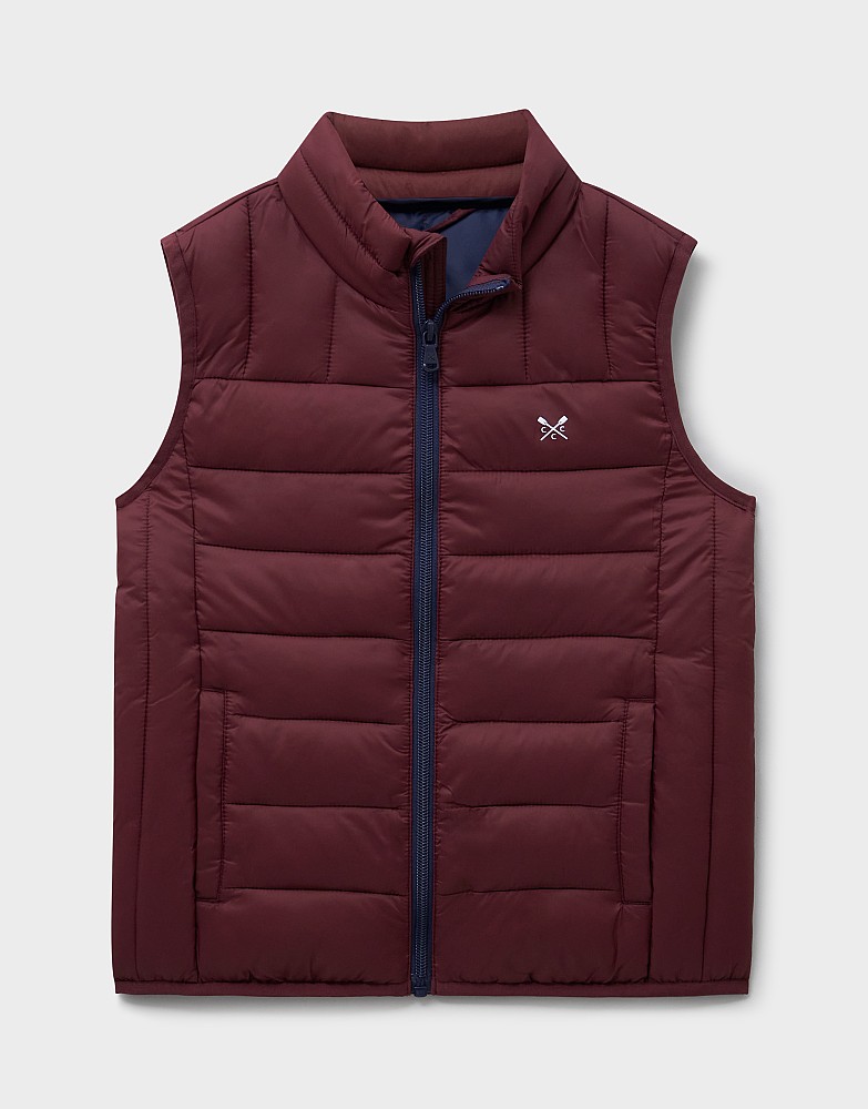 Lightweight Lowther Gilet in Burgundy