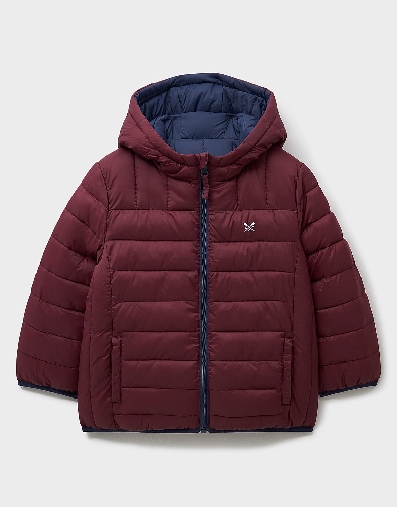 Reversible Lightweight Lowther Jacket in Navy and Burgundy