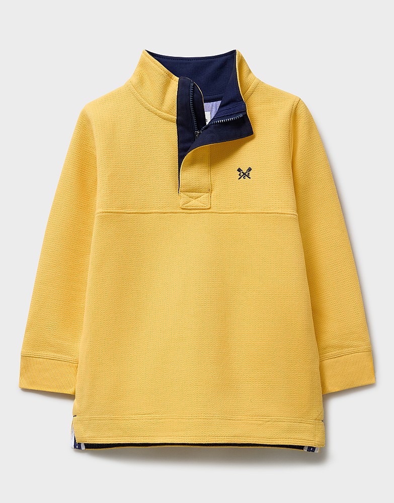 Padstow Pique Sweatshirt in Yellow