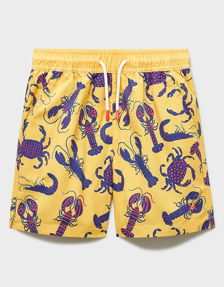 Swim Shorts in Yellow Lobster