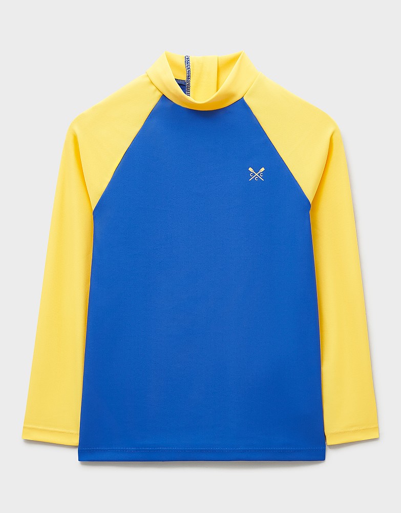 Rash Vest in Blue & Yellow