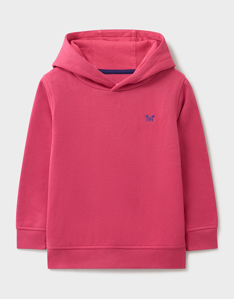 Cotton Blend Hoodie in Red