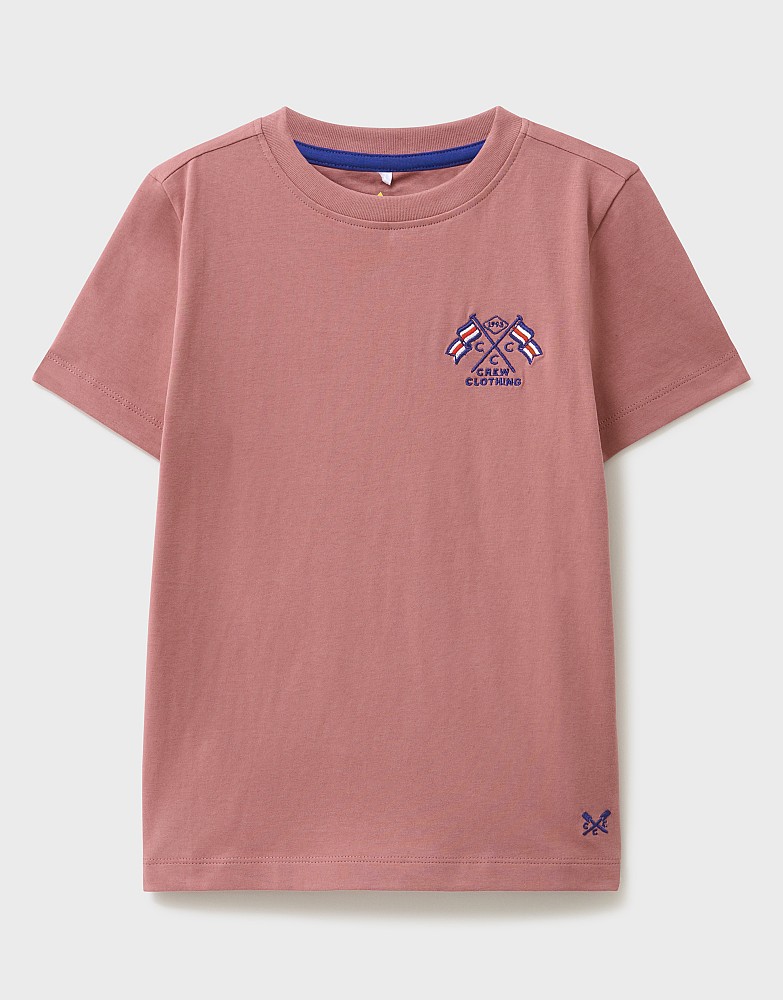 Classic Graphic Tee in Rose Pink