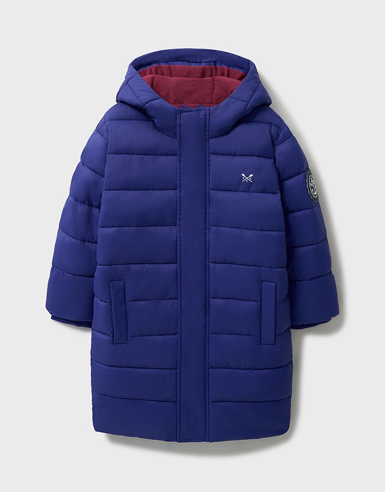 Lightweight Longline Coat in Blue