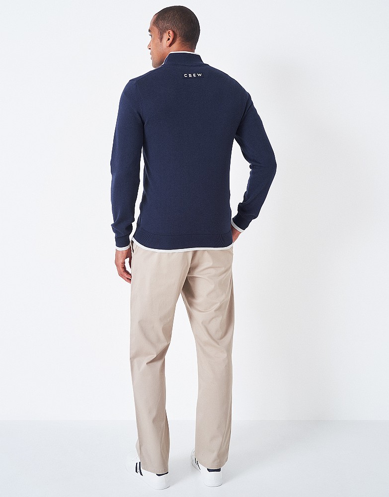 Men's Classic Navy Golf Half Zip Jumper 