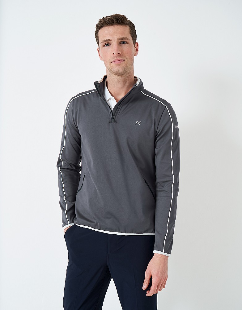 Golf Contour Piped Half Zip Mid Layer