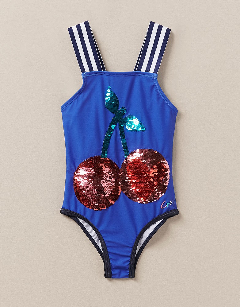 Cherry Flip Sequin Swimsuit