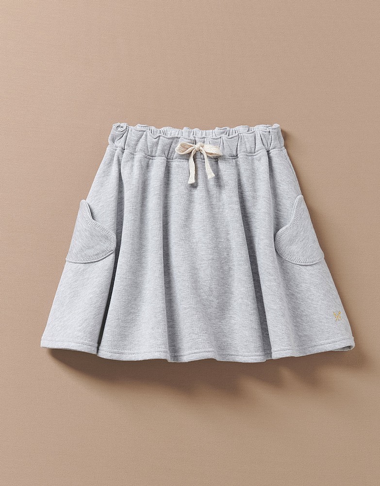 Girl's Heart Pocket Sweat Skirt from Crew Clothing Company