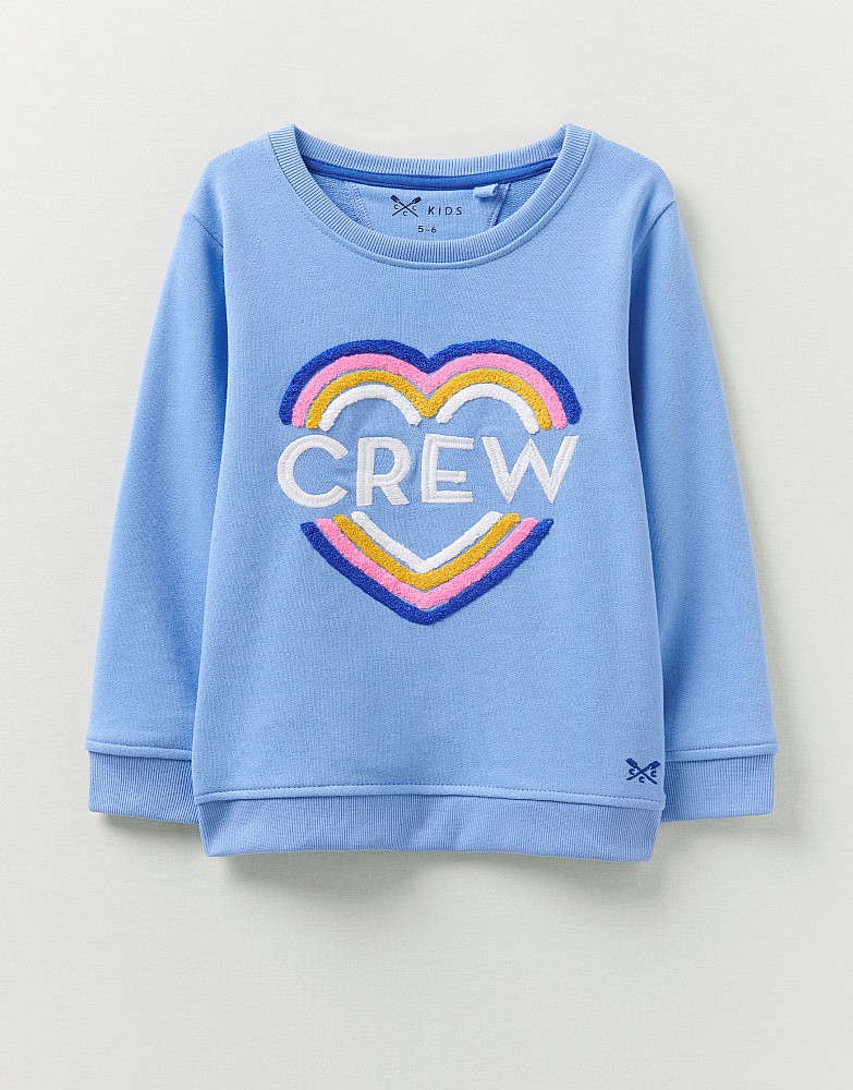 Rainbow Crew Heart Sweatshirt