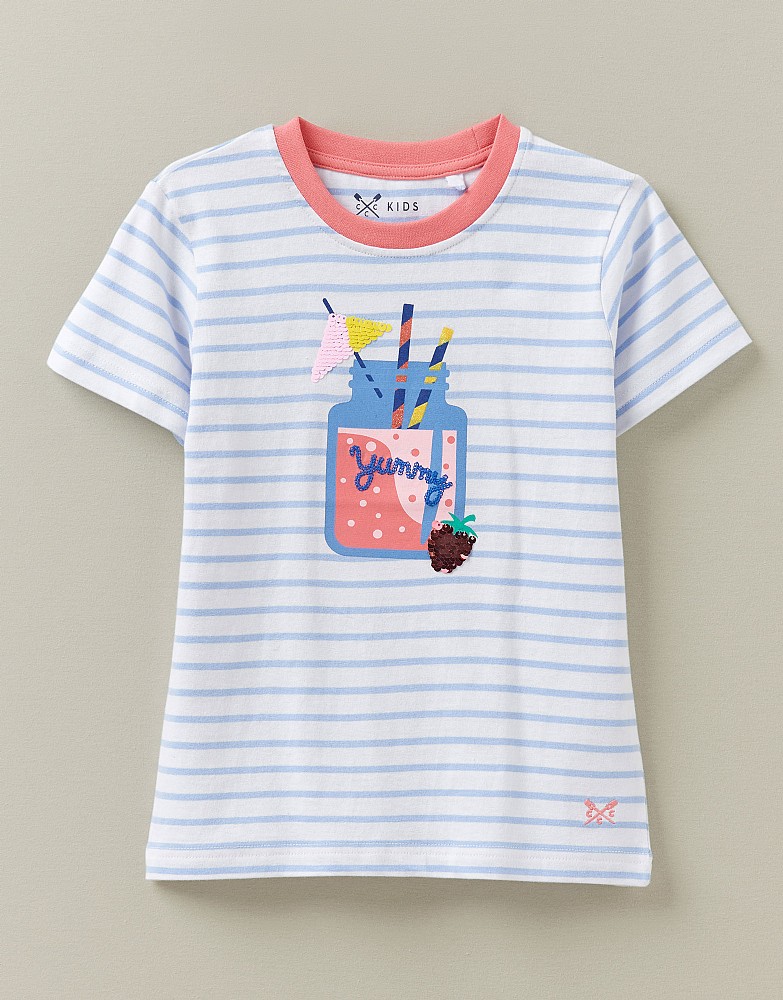 Short Sleeve Fruit Smoothie Breton Top