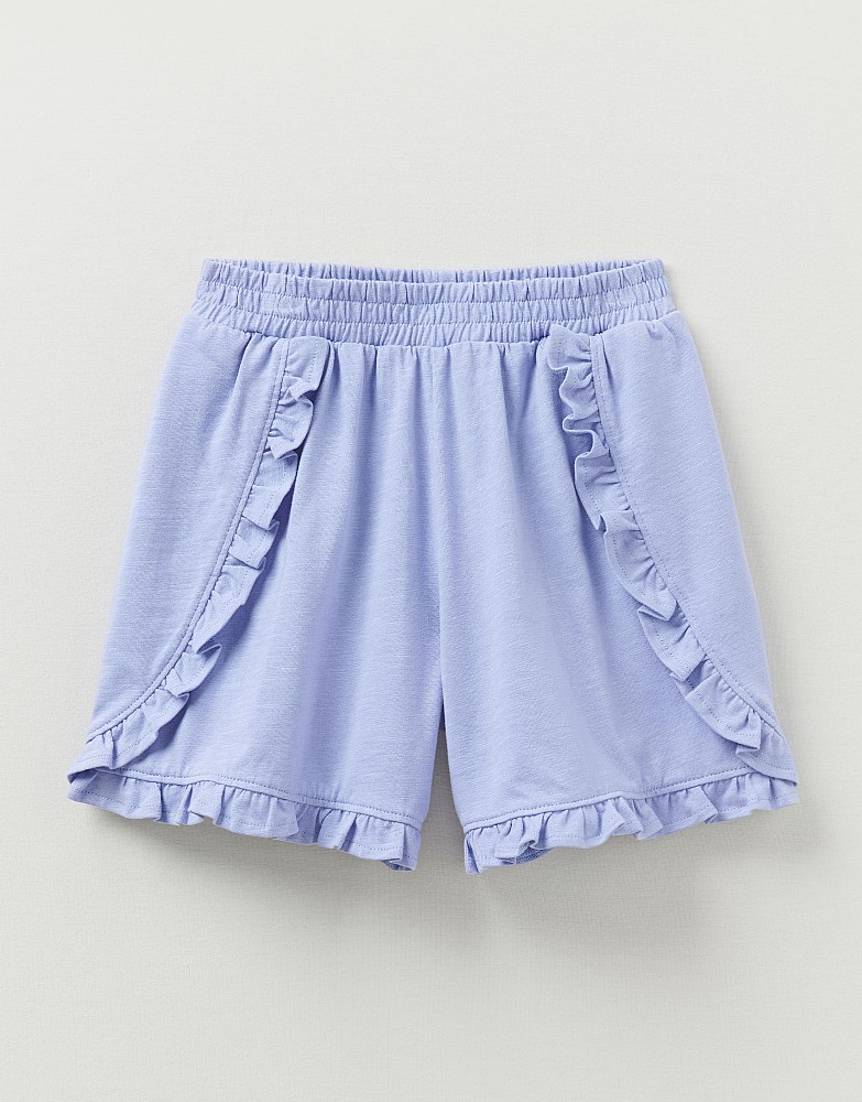 Slub Frill Shorts