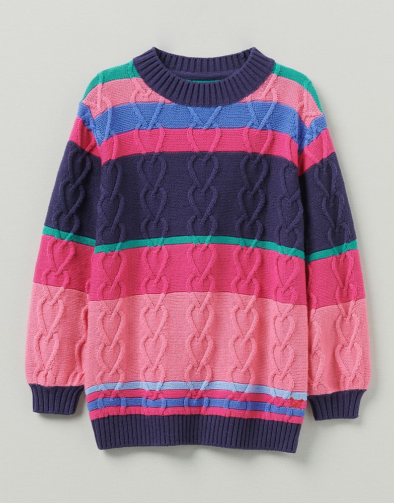 Stripe Cable Jumper