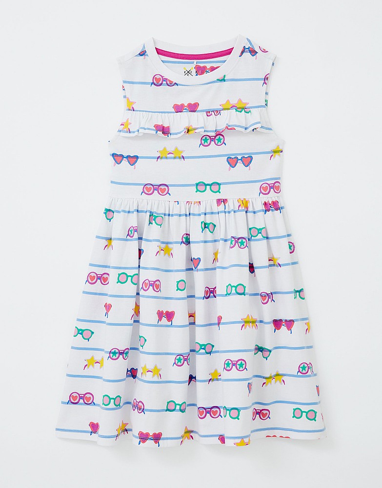 Sunglass Print Jersey Dress