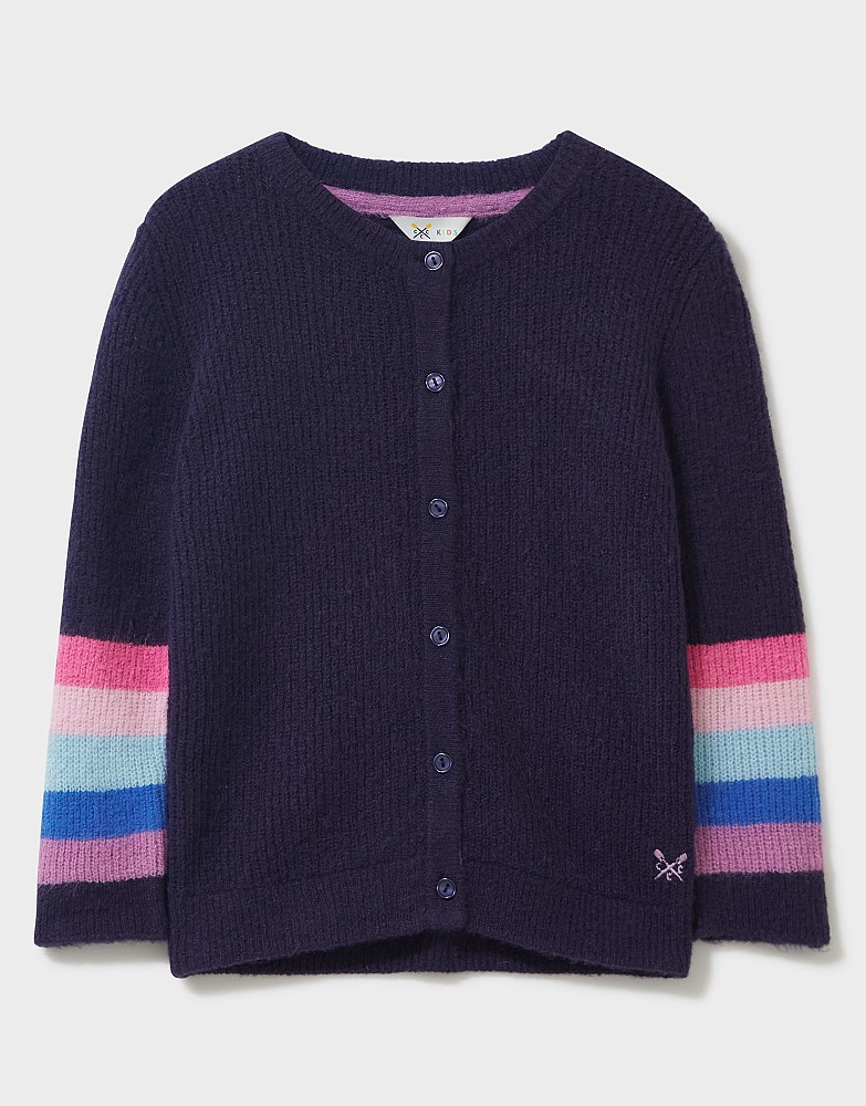 Rainbow Button Through Cardigan from Crew Clothing Company