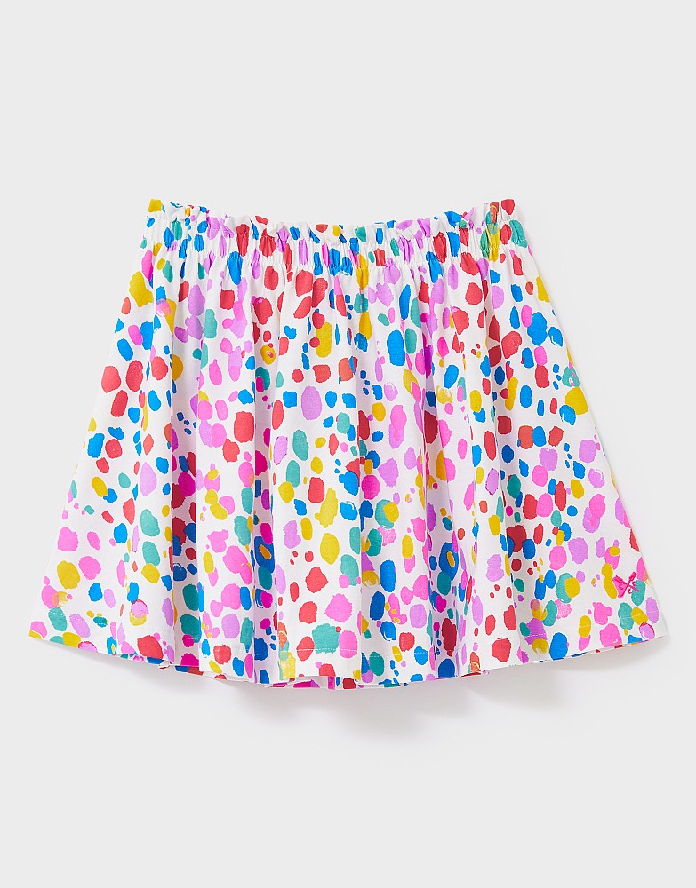 Paint Print Sweat Skirt