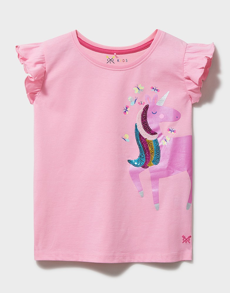 Girl's Unicorn T-Shirt from Crew Clothing Company